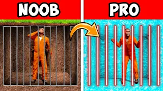 GTA 5 NOOB vs PRO: PRISON ESCAPE!