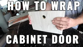 How to wrap a cabinet door using the 3M DI-NOC material