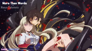 Nightcore - More Than Words【Code Geass Akito the Exiled】【Sakamoto Maaya 】