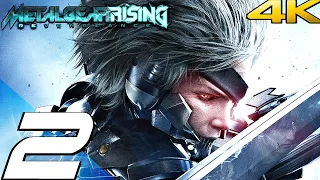 METAL GEAR RISING REVENGEANCE - Gameplay Walkthrough Part 2 - Sewers & Grad Boss Fight (4K 60FPS)