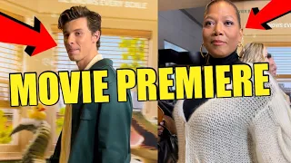 Shawn Mendes at the Lyle Lyle Crocodile Premiere in New York City (with Queen Latifah)