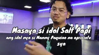 Nagpasalamat si idol Salt Papi na kanyang idulo nga si Manny Paquiao finally noticed sya👏👊