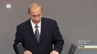 Wladimir Putin - Rede am 25. September 2001 vor dem Deutschen Bundestag (nur deutschsprachiger Teil)