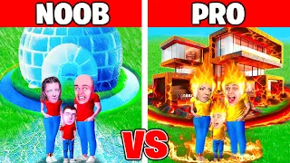 NOOB vs PRO Elementální RODINA v Minecraftu!