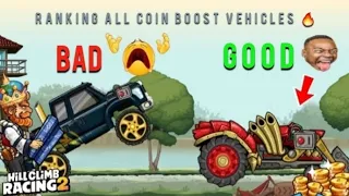 HCR2 Ranking all COIN BOOST vehicles from WORST to BEST 🔥