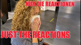 JUST THE REACTIONS NUR DIE REAKTIONEN AUF DEN ERSTEN BLICK IN DEN SPIEGEL MIT LOCKEN VON JMF