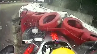 F1 2007 Onboard Crashes