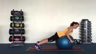 Tricep Kickback on Ball