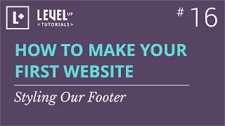 #16 - Styling Our Footer