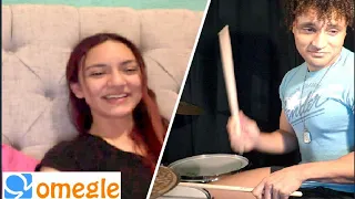 Asking Girls on Omegle if they like my DRUM CHOPS