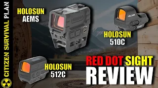 The Best SHTF Red Dot Sights for Rifles:@holosun AEMS, 510C & 512C Review 🎯