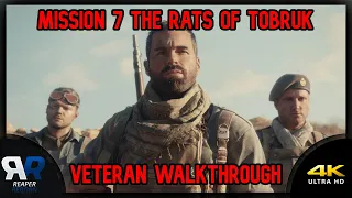 [Mission 7] The Rats of Tobruk Veteran Walkthrough [4K] | Call of Duty Vanguard
