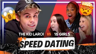 THIS WAS AWKWARD?!😬 -  The Kid LAROI Speed Dates 15 Women on The Button | Cut REACTION