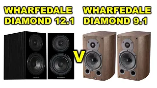 Wharfedale Diamond 12.1 vs Wharfedale Diamond 9.1 (5 Track Comparison)