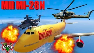 GTA V: Mil Мi-28N Night Hunter Helicopter Best Longer Crash Compilation