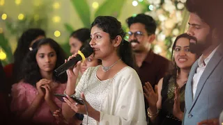 Kanmani  Anbodu song  .. On sister’s Wedding day Aparna Prakash     Akash Aarsha