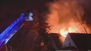 2 teens, firefighter injured in extra-alarm house fire on South Side