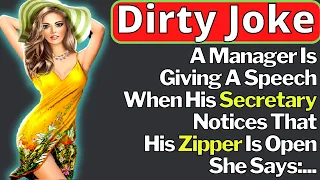 🤣Dirty Joke- Secretary Noticed Her Managers Zipper Is Open So She Says....