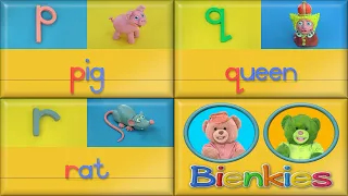 Bienkies Alphabet | p is for pig - pqr
