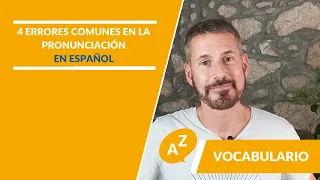 🗣️💬 4 common mistakes in Spanish pronunciation | 4 errores comunes en la pronunciación en español🗣️💬