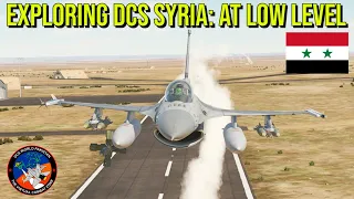 Exploring DCS Syria Map in an F-16 Fighting Falcon at Low Level | Pure Jet Sounds