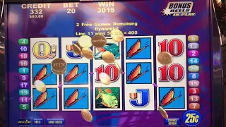 Brazil - $5 Bet Wins Big Jackpot Handpay on Free Games Bonus