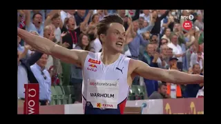 KARSTEN WARHOLM SMASHES the 400mH WORLD RECORD!!! 46.70s!!! Wanda Diamond League 2021 July 01, 2021