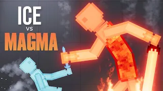 Ice Human vs Magma Human - People Playground 1.26.6