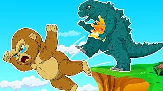 Baby Godzilla Thief King vs. Demon Chibi Kong – Animation 9 SHINCHAN Upgrading Cartoon