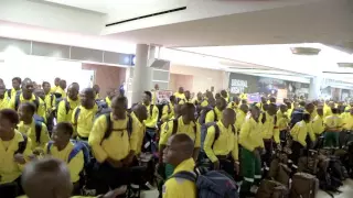 South African Firefighters arrive in Edmonton