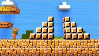 Minecraft Mario Bros. first level 1-1