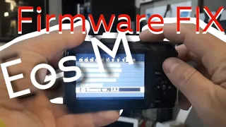 How to fix: no firmware version problem for CANON Eos M | Check or find it