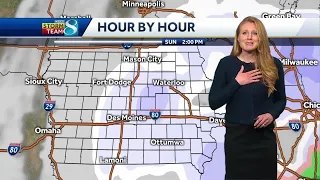 Impressive! Bree Sullivan powers through hiccups to deliver forecast