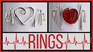 DIY Wire Heartbeat Adjustable Ring Tutorial