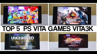 TOP 5 PS VITA Games for Android with VITA3K Emulator 2023 I Snapdragon 8 Gen 2