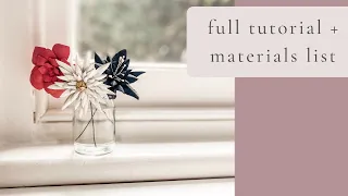 How to make leather flowers [Full tutorial for beginners]