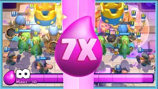 😎 SPEED RUN IN 7X ELIXIR! / Clash Royale