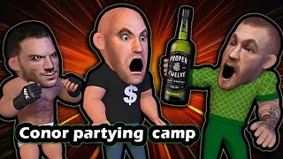 Conor's partying while Chandler's training