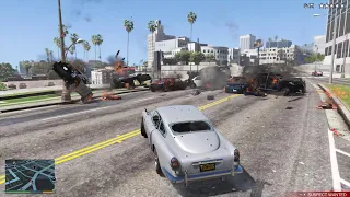 GTA 5 - James Bond Car Rampage + Six Star Escape