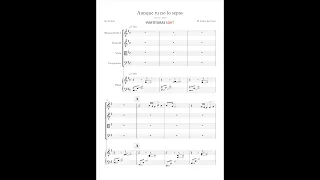 Aunque tu no lo sepas / Partitura