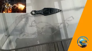 Crafting Scorpion’s Spear (Kunai) out of Cardboard -  Mortal Kombat Craft Tutorial (Simple)