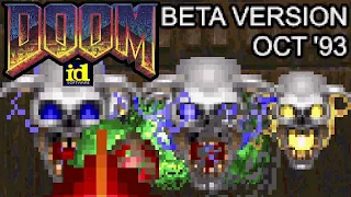 How DOOM Looked in October 1993 (Press Release Beta)