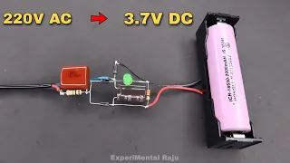 220V AC to 3.7V DC Lithium-ion 18650 battery Charger Circuit