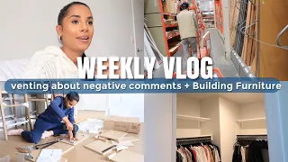 WEEKLY VLOG: Let's Talk, Building Furniture + MORE Organizing