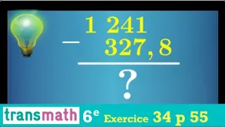Savoir poser une soustraction avec retenue • avec des nombres décimaux (virgule) • exercice sixième