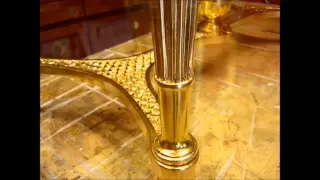 Gilding a console table