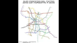 Plan maestro del metro CDMX 2018 Horizonte 2050 [Fan made]