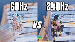 Testing 60Hz vs 144Hz vs 240Hz On Fortnite! - Refresh Rate Comparison!