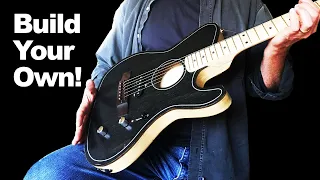 How to Make an Acoustic Electric Tele-Style Guitar (Step by Step)