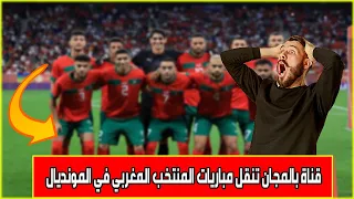 قناة بالمجان تنقل مباريات المنتخب المغربي في المونديال